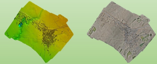 Изображение نقشه به هنگام شهری با استفاده از تصاویر پهپاد