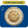 图片 دور لوستری پلی استایرن مدل R 08 COLOR3 GOLD