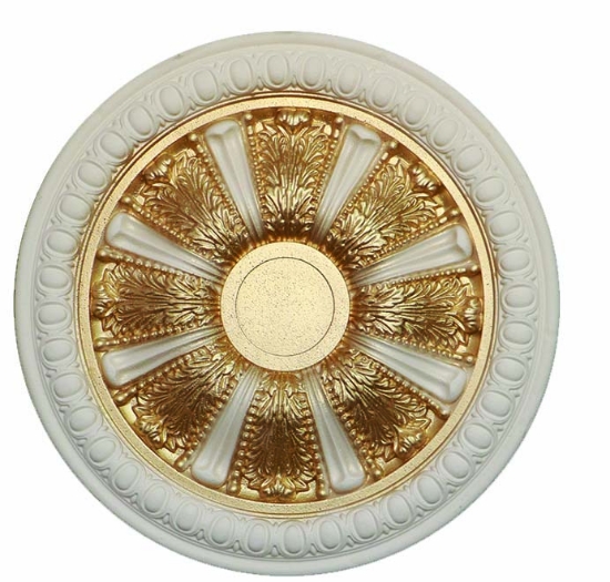 صورة دور لوستری پلی استایرن مدلR 12 COLOR 3 GOLD