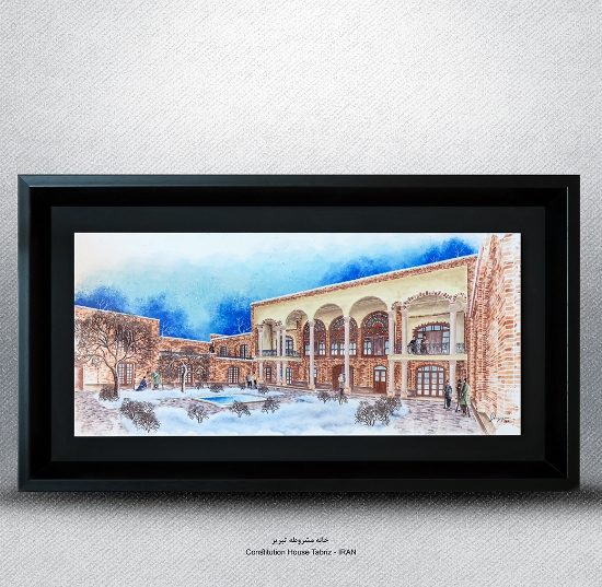Picture of تابلو کاشی خانه مشروطه تبریز