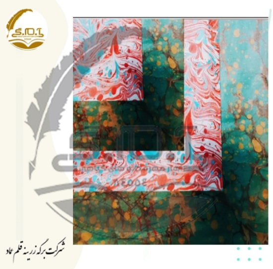 图片 کاغذ ابری (ابروباد) روکشدار سلولزی (آهار) مخصوص قیطان - دست‌ساز - سایز 50 در 70 سانتی متر  